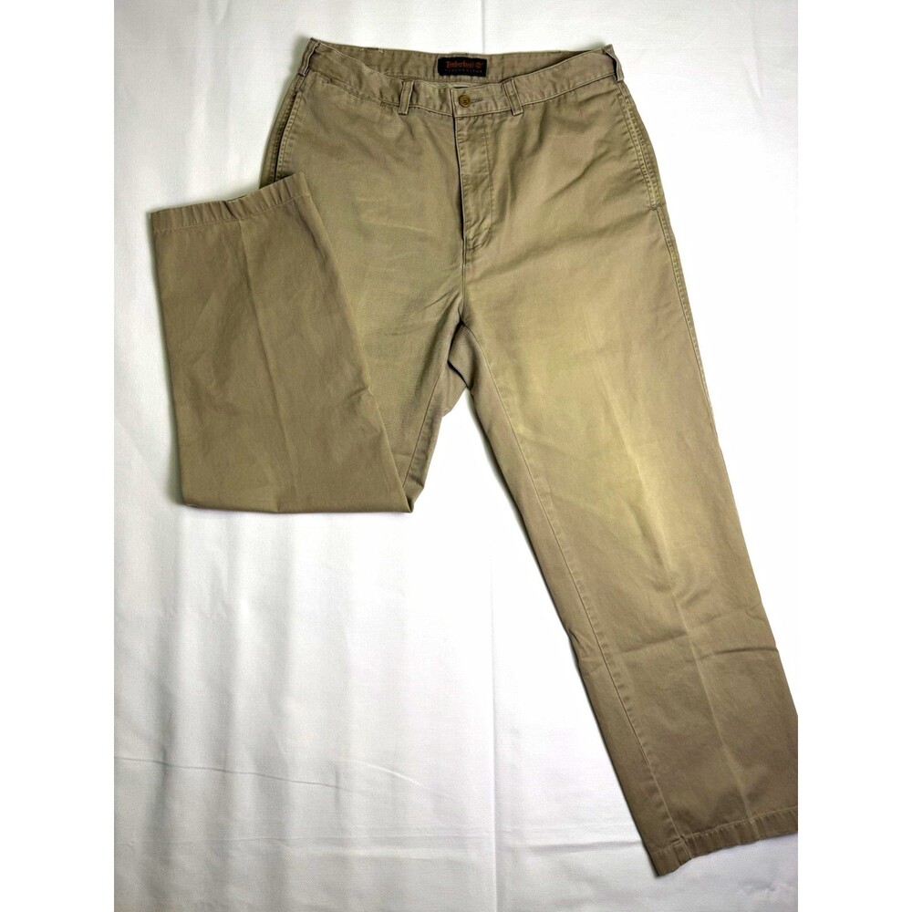Timberland Weathergear Men's Khaki Chino Pants 34x34 Cotton Twill Pockets